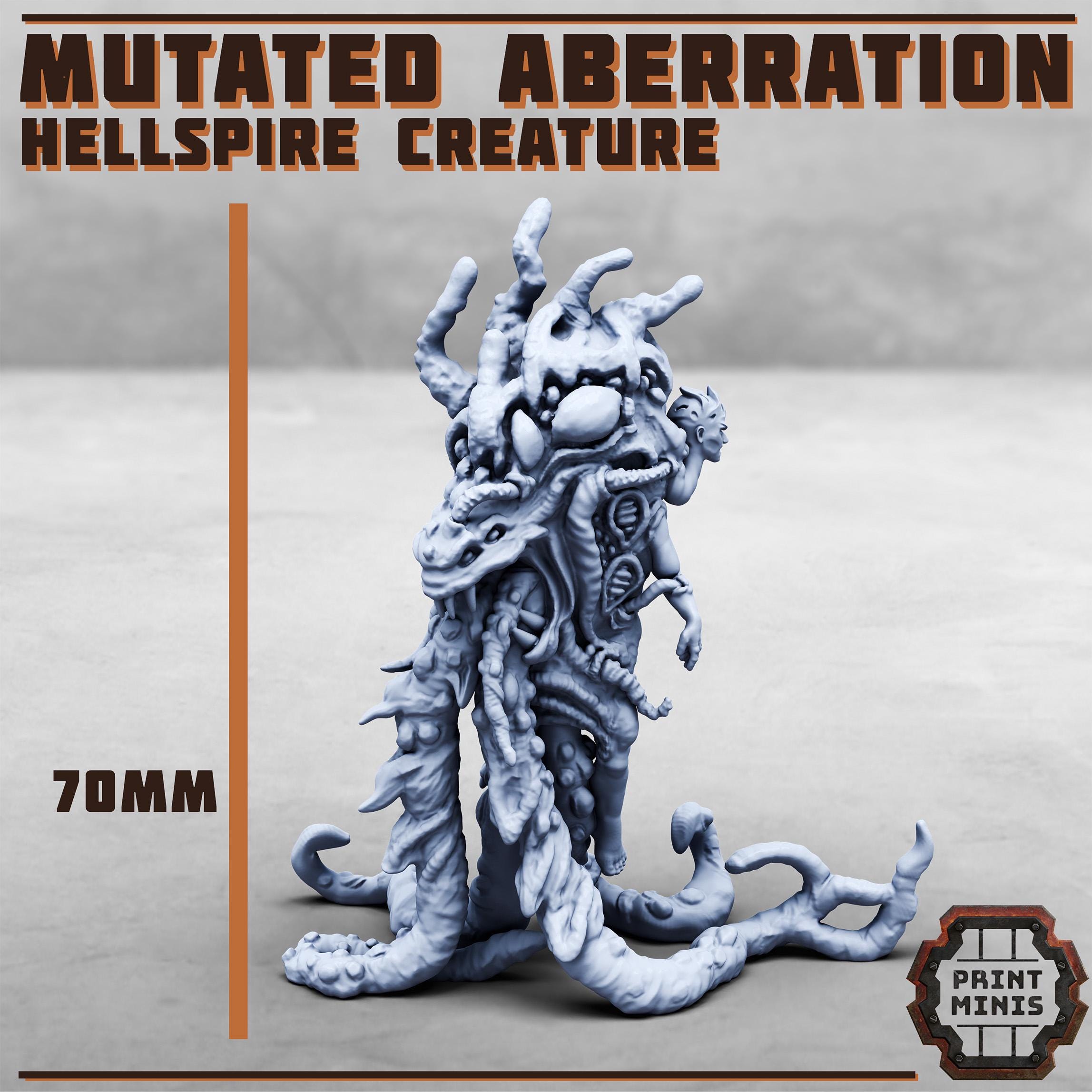 Image of the set of Stack City - Hellspire Mutated Aberration - by Seaside Crow