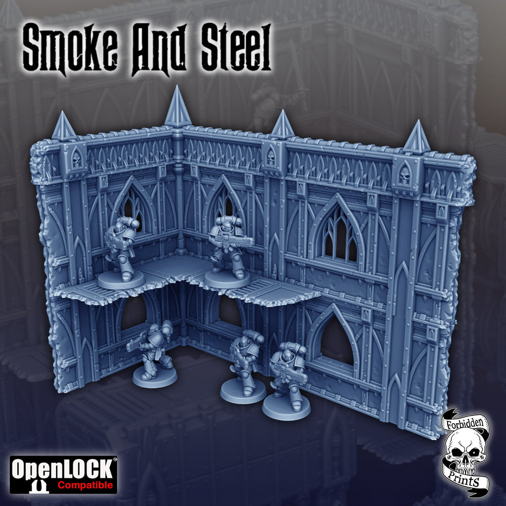 Smoke & Steel - Ruins (WTC Standard, x40 Pieces)