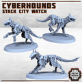 Image of the set of Enforcers - x3 Cyberhounds - by Seaside Crow