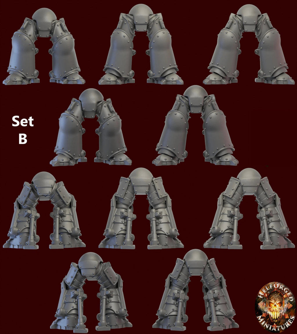 Image of the set of Heresy Bits - 5x Heavy Devastator Havoc Legs - by Seaside Crow