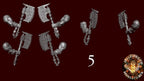 Image of the set of Legion of Carnage - 5x Bare Arms Chainaxes - by Seaside Crow