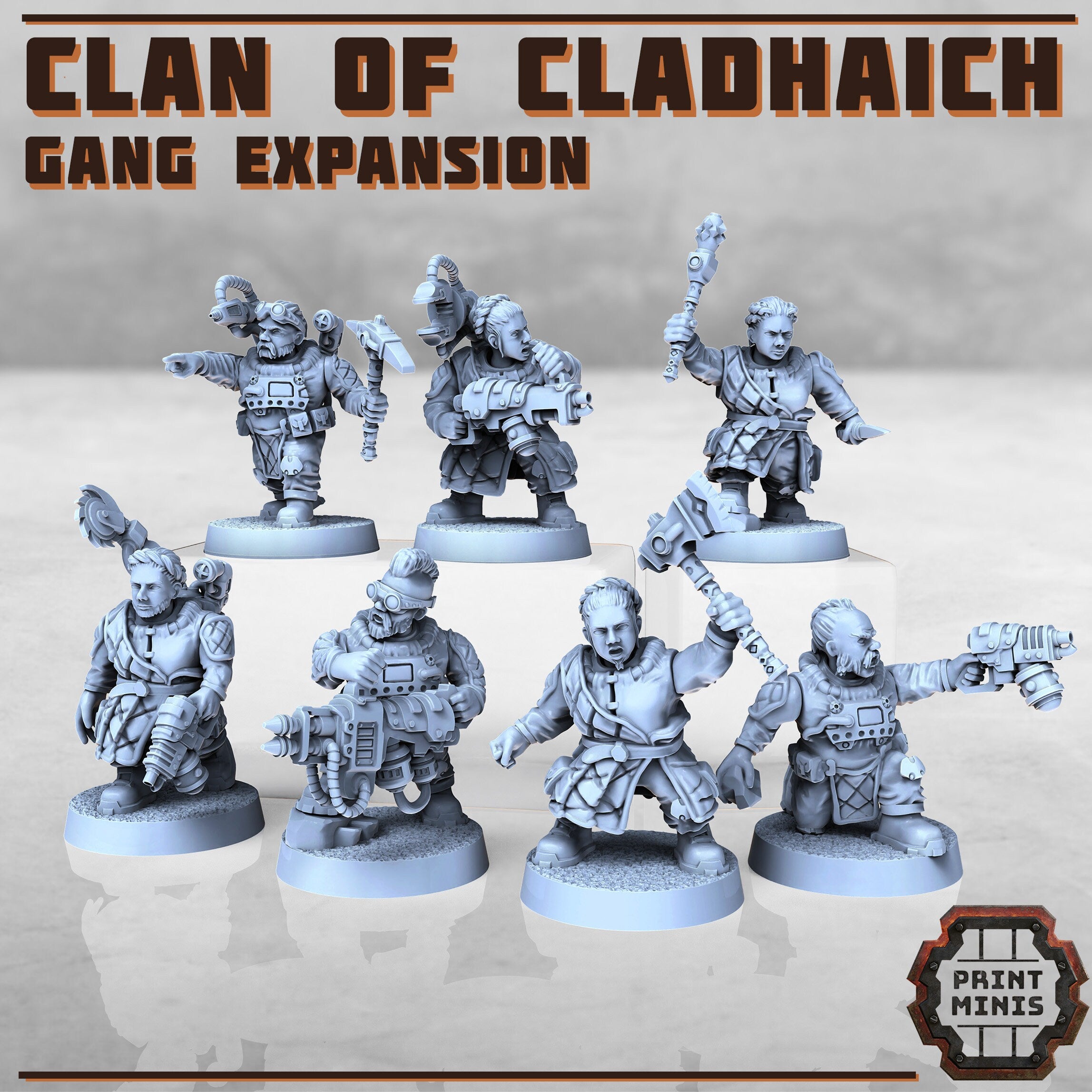 Image of the set of Clan of Cladhaich - x7 Mineral Gang Expansion - by Seaside Crow