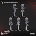 Image of the set of Machine Cult - 5x Aerobellum Pursuers - by Seaside Crow