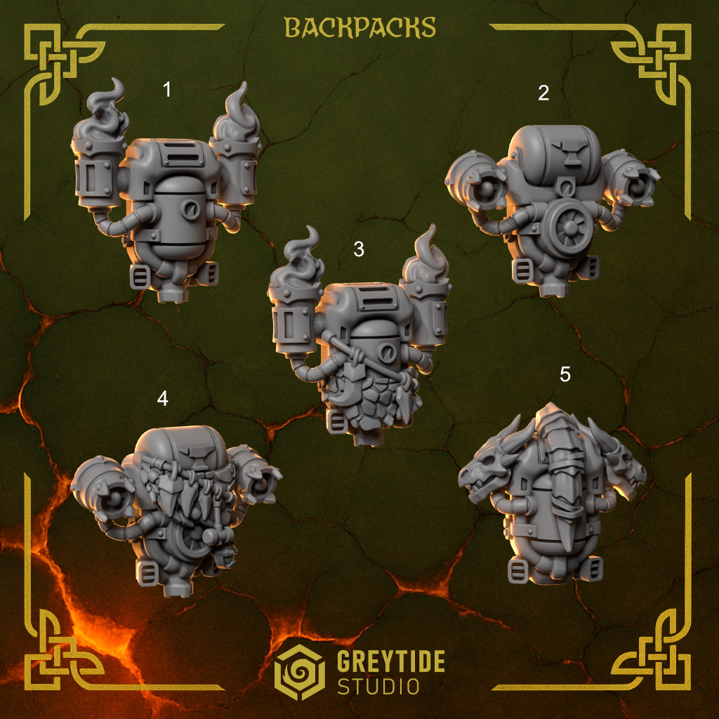 Anvil Wardens - 5x Backpacks
