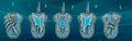Image of the set of Scylla Legion - 5x Backpacks - by Seaside Crow