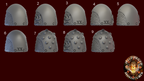 Image of the set of Hydra Legion - 5x Shoulder Pads - by Seaside Crow