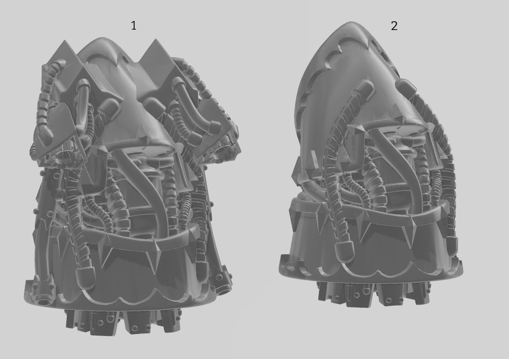 Image of the set of Grimdark Bits - 5x Jump Packs - by Seaside Crow