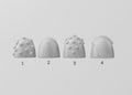 Image of the set of Grimdark Bits - 5x Mk6 Shoulder Pads - by Seaside Crow