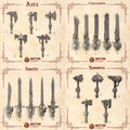Crimson Lords - 5x Melee Weapons