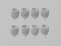 Image of the set of Heresy Bits - 5x Mk4 Torsos - by Seaside Crow