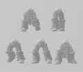 Image of the set of Grimdark Bits - 5x Mk4 Legs - by Seaside Crow
