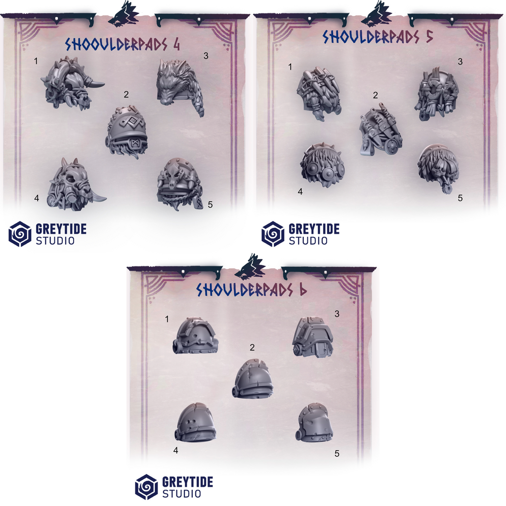 Primal Hounds - 5x Shoulder Pads