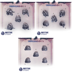 Image of the set of Primal Hounds - 5x Shoulder Pads - by Seaside Crow