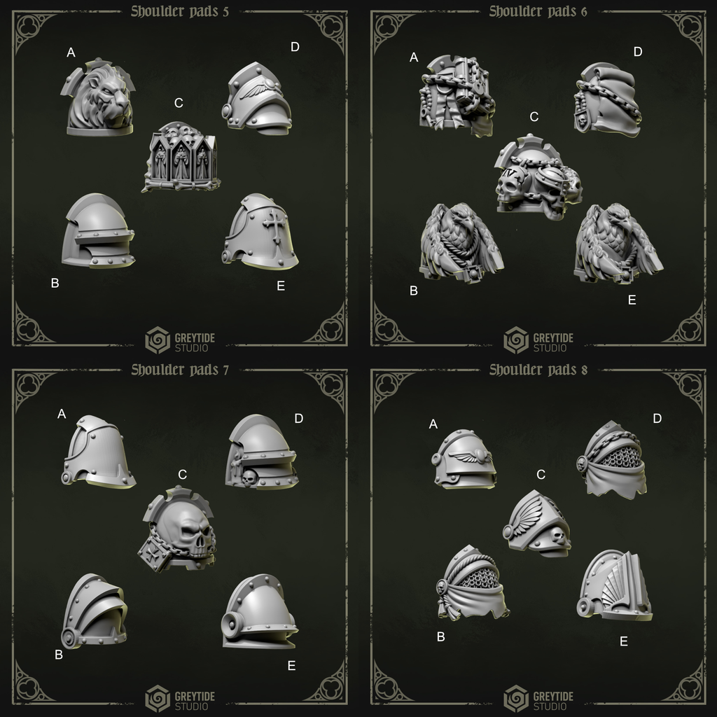 Eternal Pilgrims - 5x Shoulder Pads