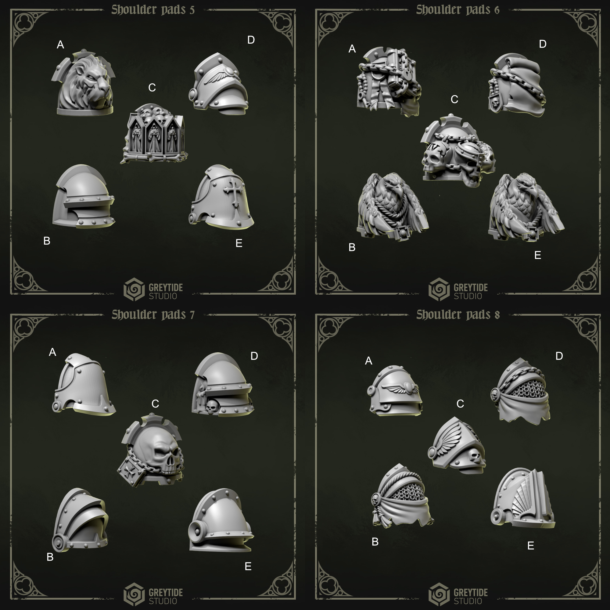 Eternal Pilgrims - 5x Shoulder Pads