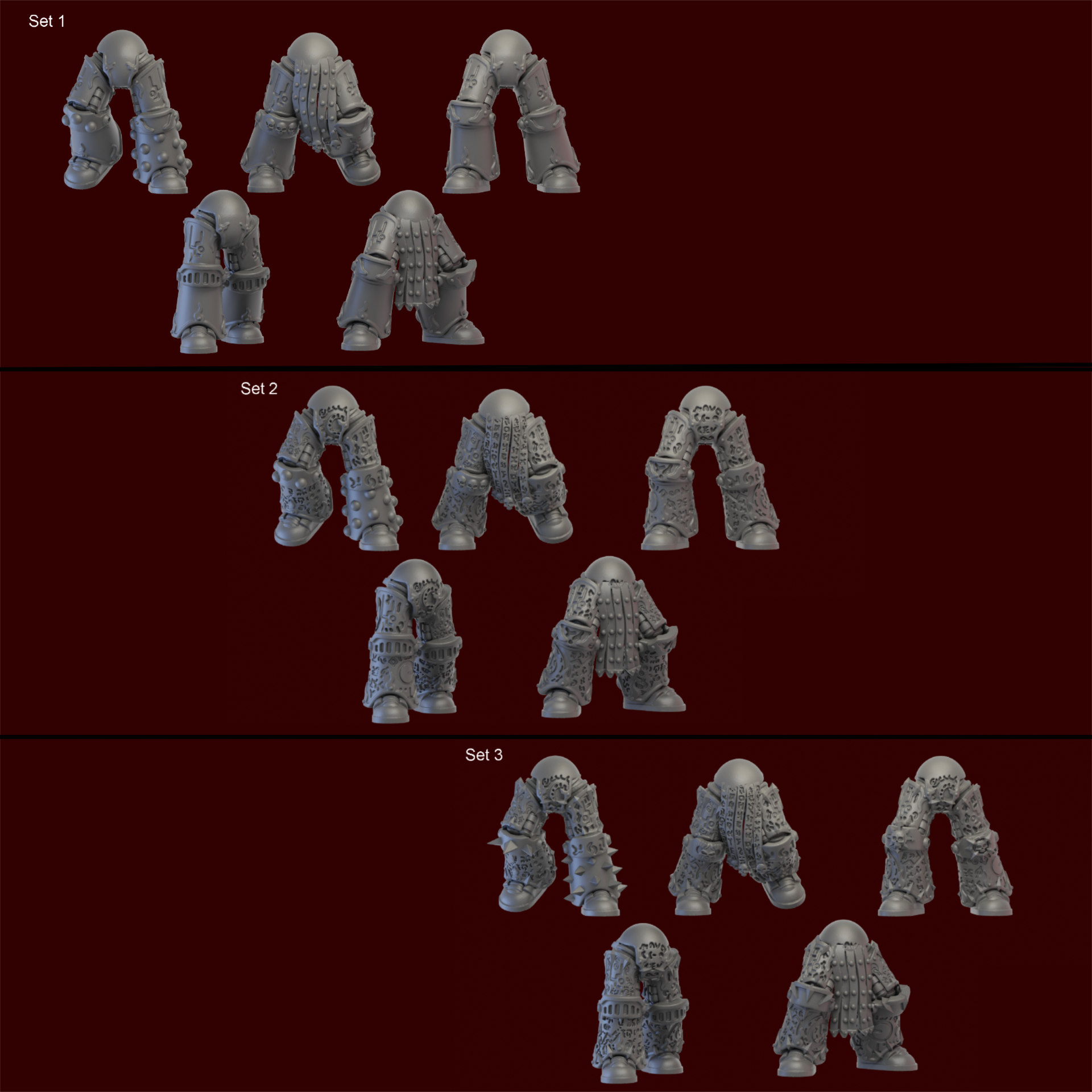 Marine legs with chaotic symbols