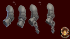 Image of the set of Grimdark Bits - 1x Satyr-9 Melee Weapon - by Seaside Crow