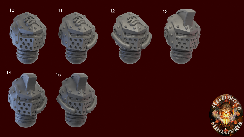 Grimdark Bits - 5x Satyr-9 Heads