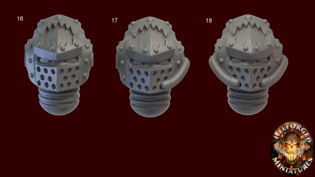 Grimdark Bits - 5x Satyr-9 Heads