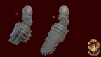 Image of the set of Grimdark Bits - 1x Satyr-9 Melee Weapon - by Seaside Crow