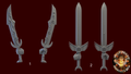 Image of the set of Sensual Sadists - 5x Sadist Power Swords - by Seaside Crow