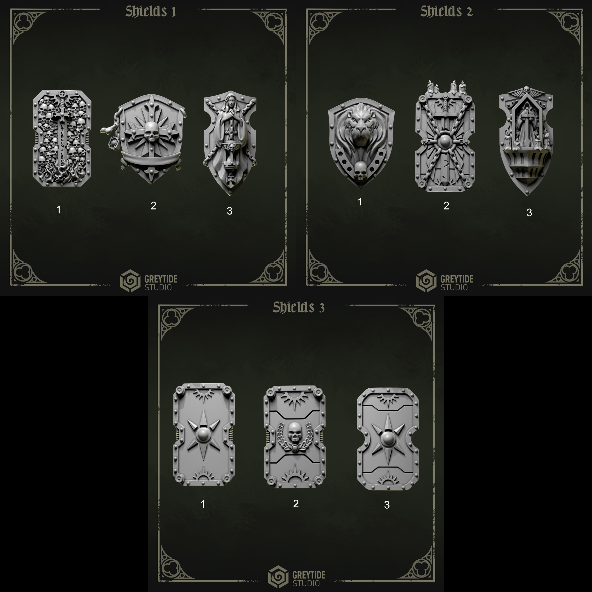 Eternal Pilgrims - 3x Energy Shields