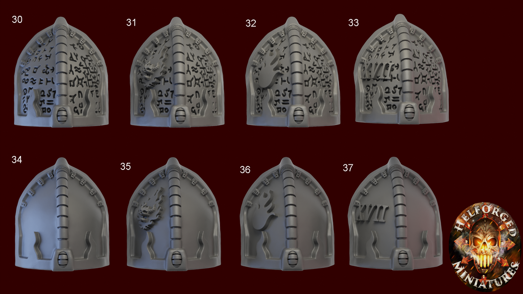 Grimdark Bits - 2x Satyr-9 Shoulder Pads