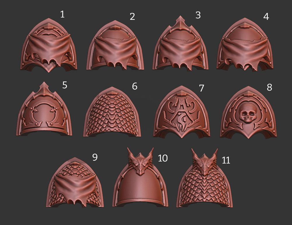 Scylla Legion - 5x Shoulder Pads