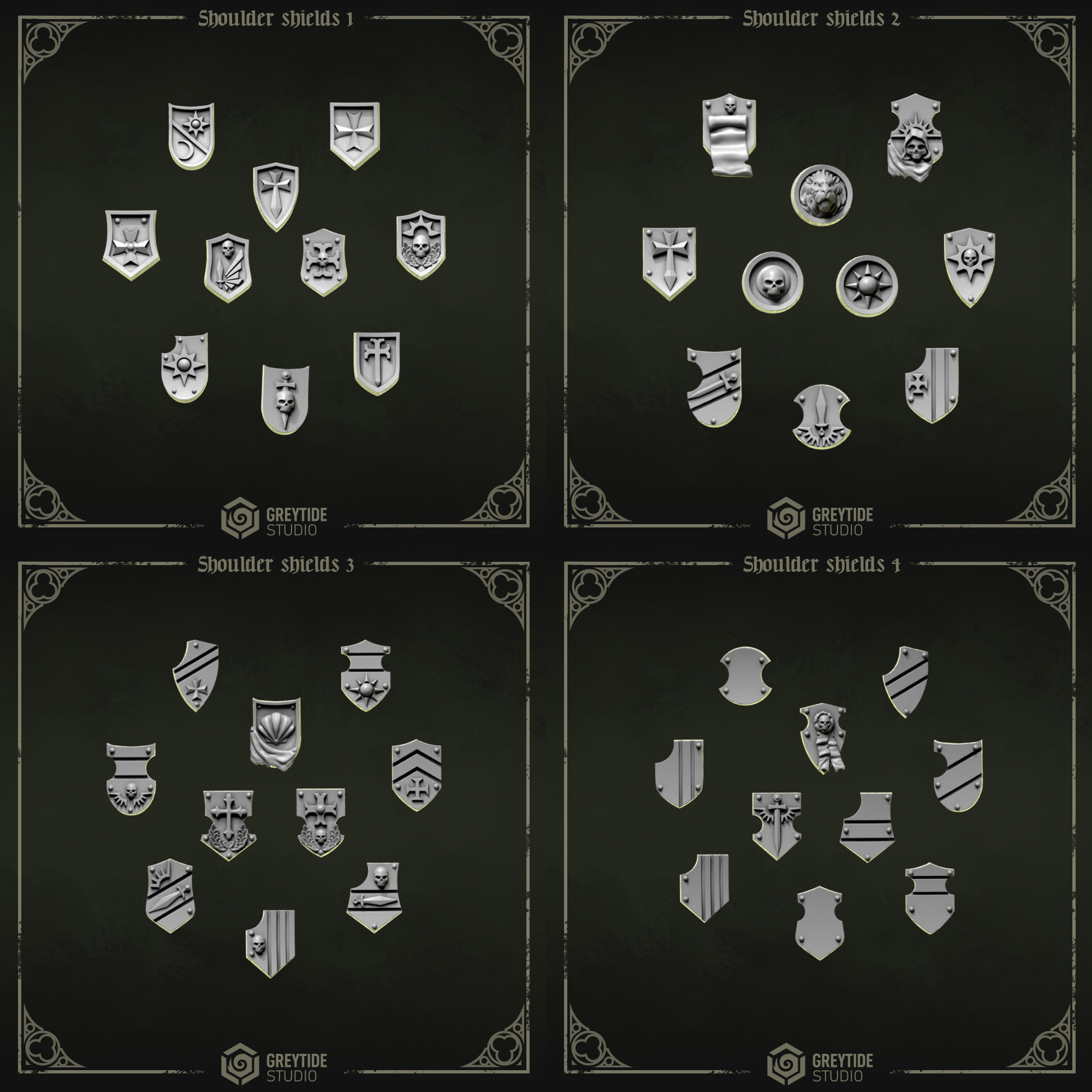 Eternal Pilgrims - Shoulder Shield Set