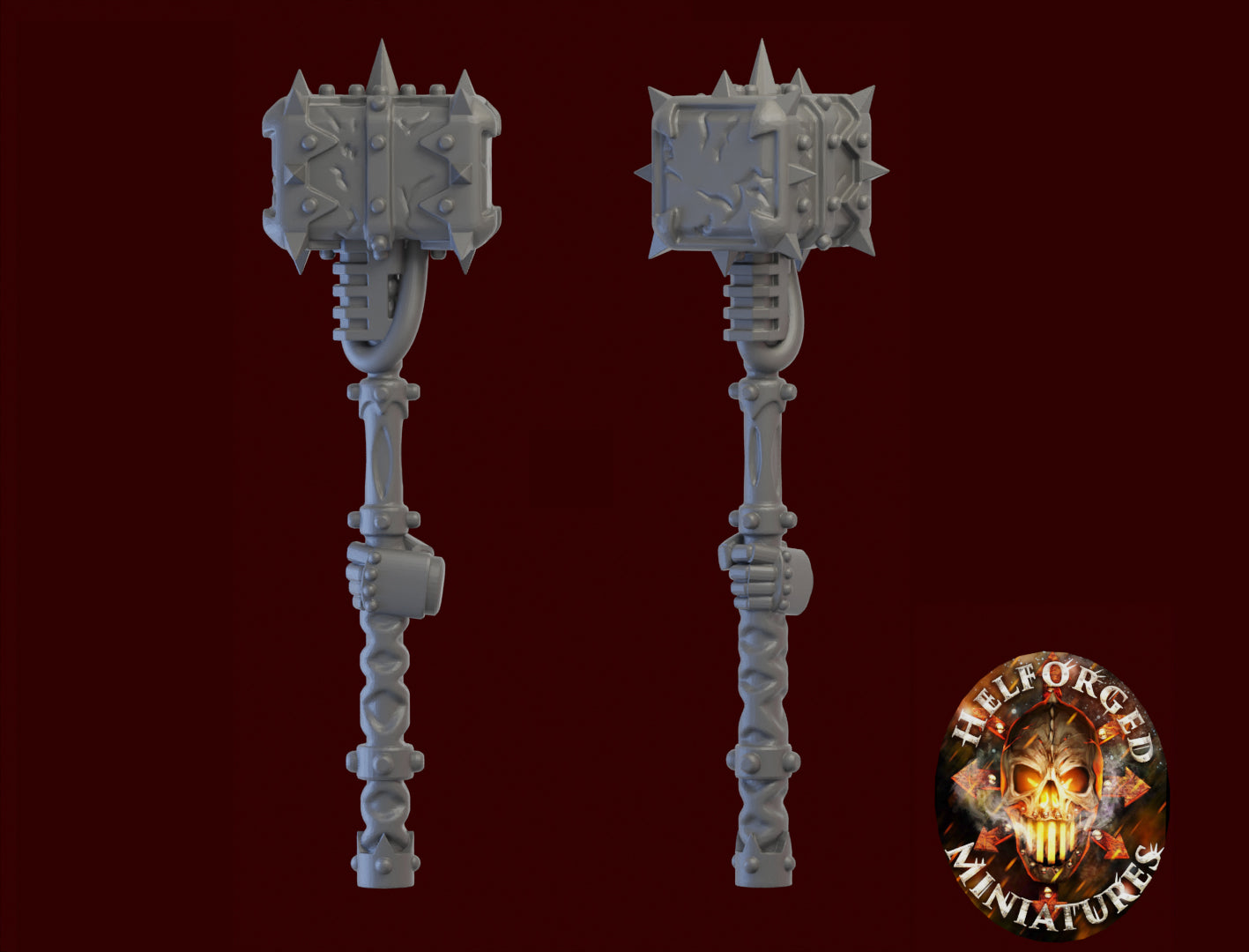 Legion of Iron - 2x Spiked Power Hammers