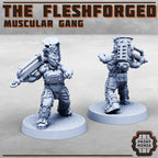 Image of the set of Fleshforged Gang - x12 Gangers - by Seaside Crow