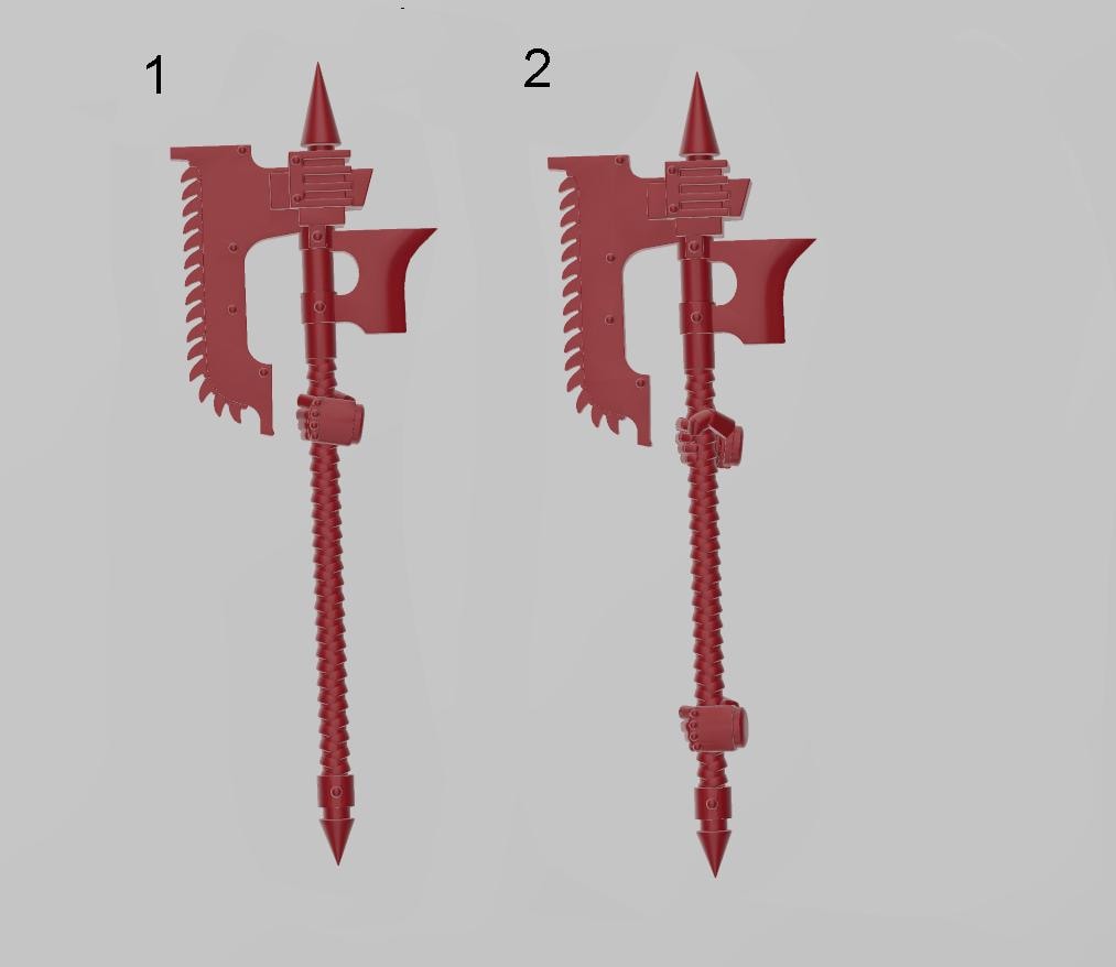 Image of the set of Lords of Carnage - 5x Excuriator Axes - by Seaside Crow