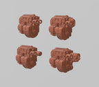 Image of the set of Crimson Wings - 5x Destroyer Combi-Weapons - by Seaside Crow