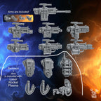 Image of the set of Millenium Wars - 2x Ancient Era Heavy Guns - by Seaside Crow