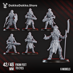 Image of the set of Tet'o Kr'lieh Keepers Squad (x6) - by Seaside Crow
