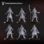 Image of the set of Tet'o Kr'lieh Keepers Squad (x6) - by Seaside Crow