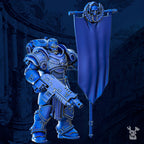 Image of the set of Victrix Legion - Banner Bearer - by Seaside Crow