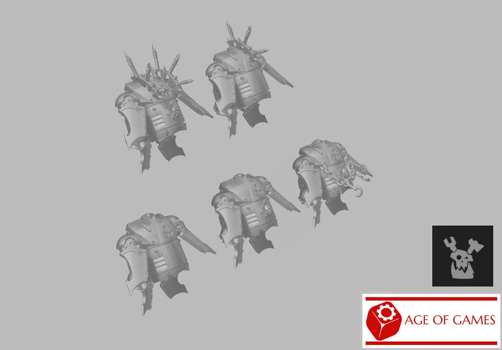 Image of the set of Indivisible Legion - 5x Flight Packs - by Seaside Crow