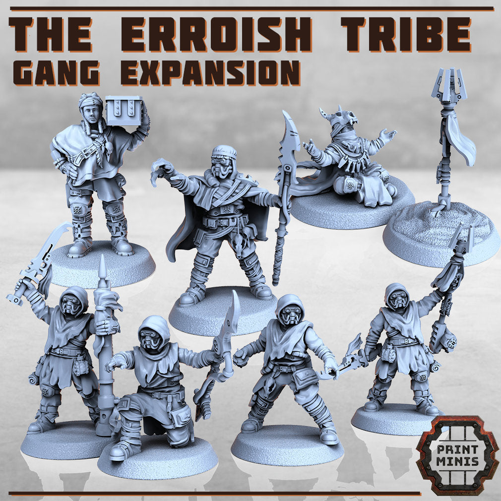 Image of the set of Erroish - 7x Wasteland Tribe Expansion - by Seaside Crow