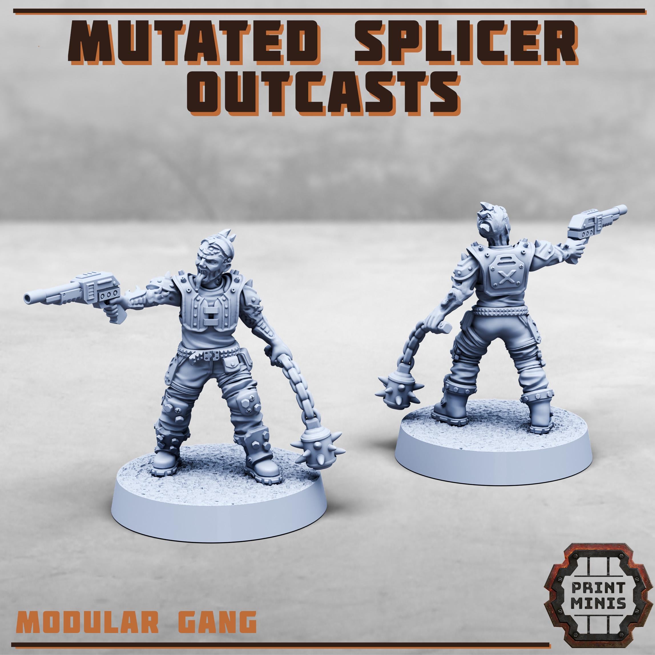 Image of the set of Stack City - 8x Mutated Splicer Outcasts - by Seaside Crow
