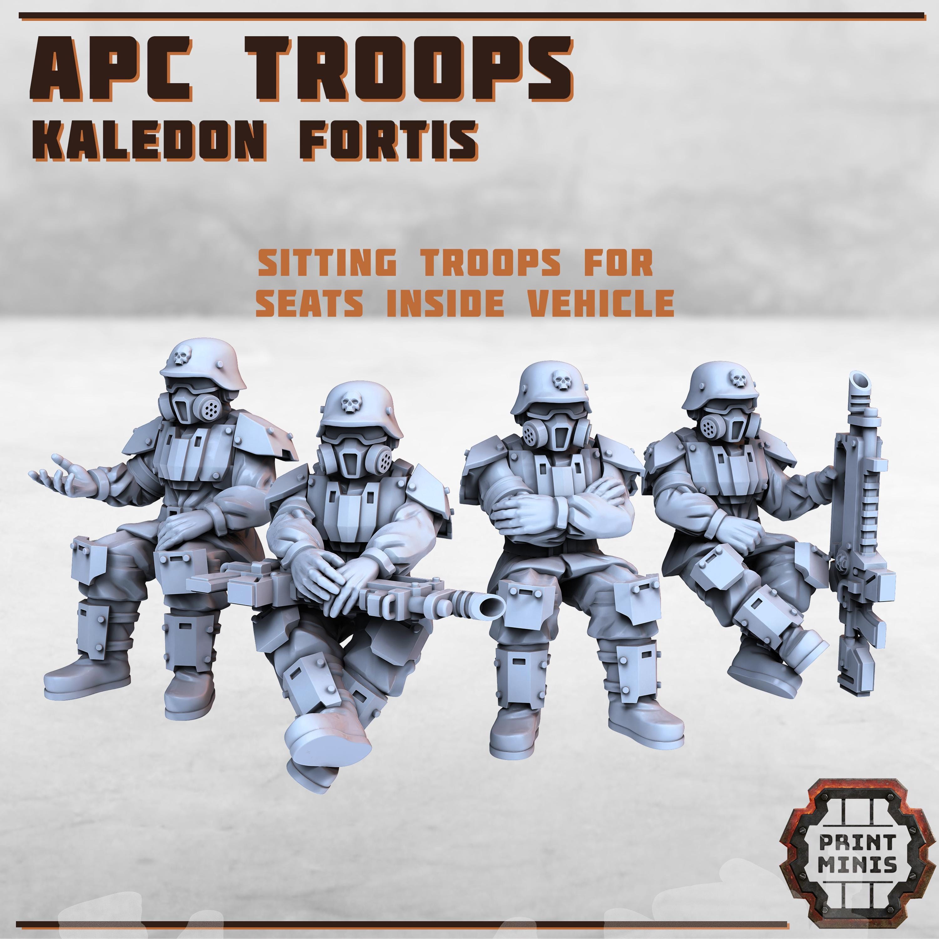 Image of the set of Kaledon Fortis - APC Troops - by Seaside Crow