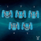 Image of the set of Scylla Legion - 5x Scylla Flight Packs - by Seaside Crow