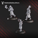 Image of the set of Pilgrims - Torquemada's Inquisition - 3x Conquistador Vanguard - by Seaside Crow
