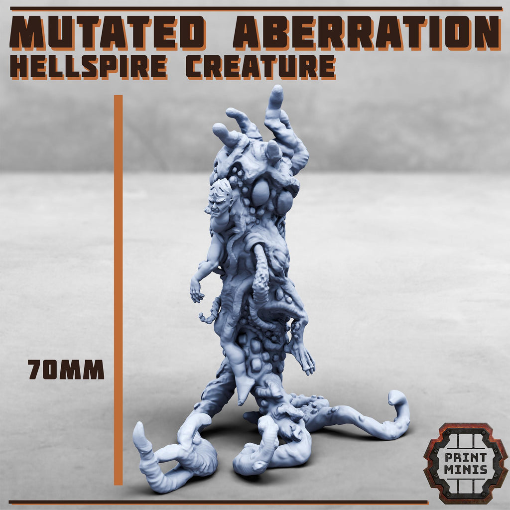 Image of the set of Stack City - Hellspire Mutated Aberration - by Seaside Crow