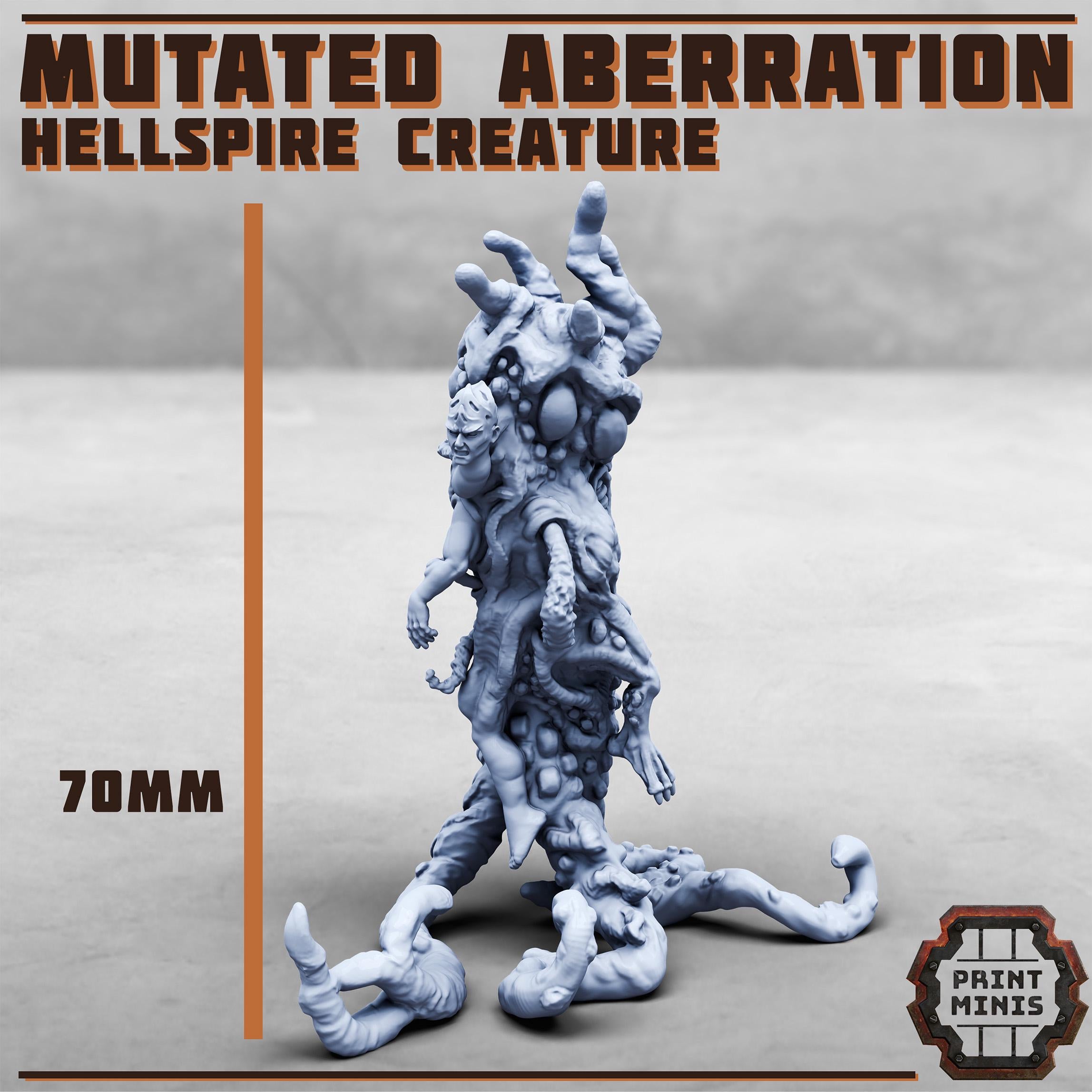 Image of the set of Stack City - Hellspire Mutated Aberration - by Seaside Crow