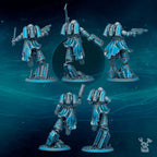 Image of the set of Scylla Legion - 5x Scylla Assault Squad (Pre-Assembled) - by Seaside Crow