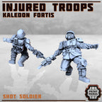 Image of the set of Kaledon Fortis - x8 Injured Troops - by Seaside Crow