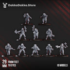 Image of the set of Gorggrot Tactic Squad (x10) - by Seaside Crow