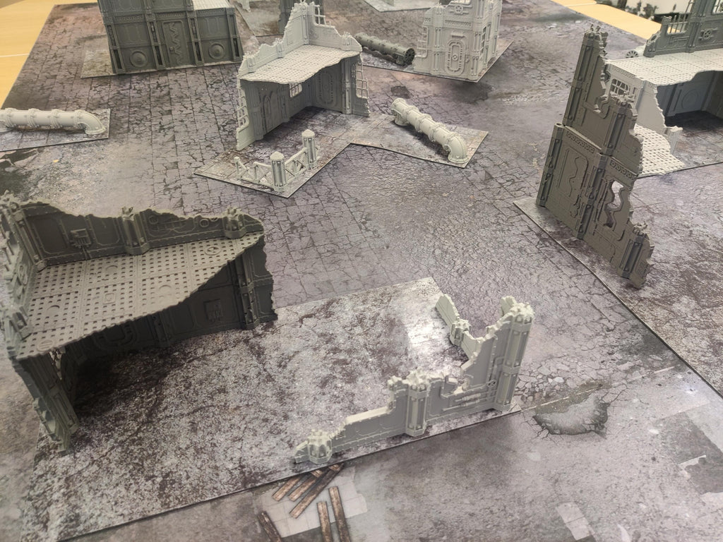 Image of the set of Fabricators Lair - Terrain Set (Competetive Setup 10th) - by Seaside Crow