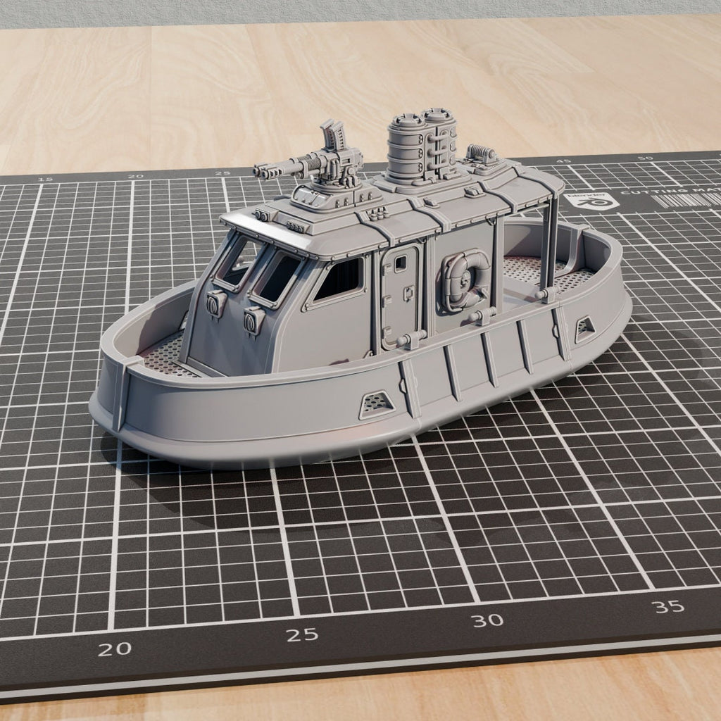 Image of the set of Stack City - Sump Gun Boat (modular!) - by Seaside Crow